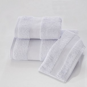 Набор полотенец для ванной 2 пр. Soft Cotton DELUXE хлопковая махра светло-голубой