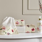 Подарочный набор полотенец для ванной 2 пр. Tivolyo Home AMARO хлопковая махра кремовый, фото, фотография