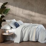 Постельное белье Sarev SALVATORE хлопковый муслин mavi евро, фото, фотография