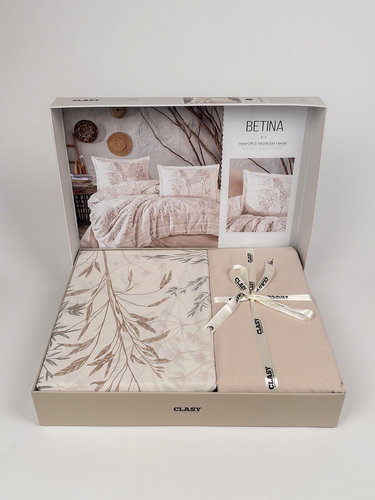 Постельное белье Clasy BETINA хлопковый ранфорс V1 евро, фото, фотография