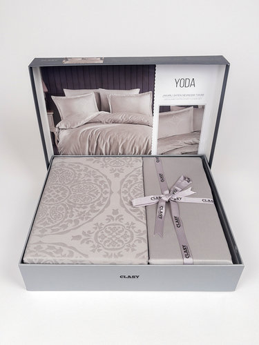 Постельное белье Clasy YODA хлопковый сатин-жаккард V1 евро, фото, фотография