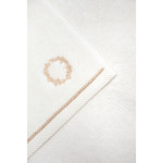 Набор полотенец для ванной 2 пр. Soft Cotton SEHZADE хлопковая махра экрю, фото, фотография