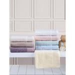 Набор полотенец для ванной 2 пр. Soft Cotton BAMBU бамбуко-хлопковая махра бежевый, фото, фотография