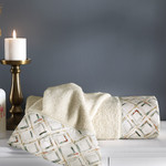 Подарочный набор полотенец-салфеток 30х50 см (2 шт.) Tivolyo Home BAILEY хлопковая махра, фото, фотография