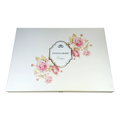 Подарочный набор полотенец для ванной 30х50, 50х100, 75х150 + спрей Tivolyo Home SOFFIE хлопковая махра розовый, фото, фотография