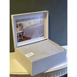 Махровая простынь-покрывало для укрывания Tivolyo Home CASERTA хлопок серый 160х220, фото, фотография