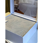 Махровая простынь-покрывало для укрывания Tivolyo Home CASERTA хлопок серый 160х220, фото, фотография