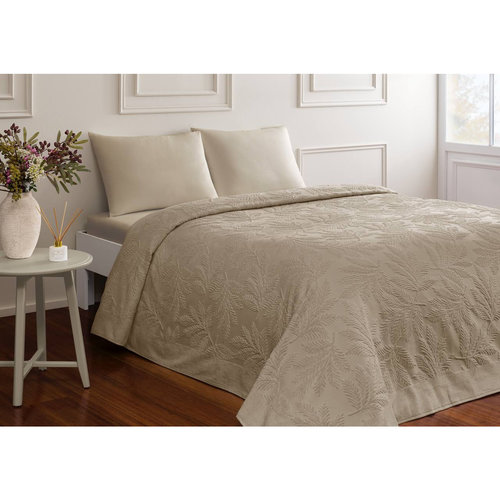 Махровая простынь-покрывало для укрывания Tivolyo Home CASERTA хлопок коричневый 160х220, фото, фотография