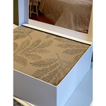 Махровая простынь-покрывало для укрывания Tivolyo Home CASERTA хлопок коричневый 160х220, фото, фотография