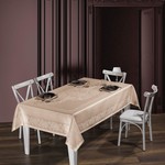 Скатерть прямоугольная DO&CO VIYANA жаккард капучино 160х220, фото, фотография