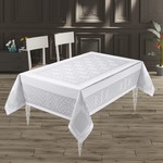 Скатерть прямоугольная DO&CO GALAKSI жаккард белый 160х300, фото, фотография