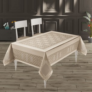Скатерть прямоугольная DO&CO GALAKSI жаккард капучино 160х220
