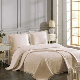 Покрывало DO&CO CALISTA жаккард хлопок бежевый 220х240