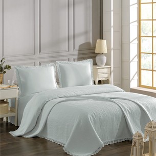 Покрывало DO&CO CALISTA жаккард хлопок зелёный 220х240