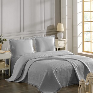 Покрывало DO&CO CALISTA жаккард хлопок серый 220х240