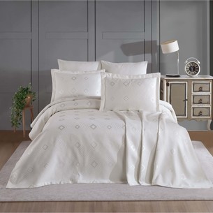 Покрывало гобеленовое DO&CO PETEK жаккард полиэстер кремовый 240х260