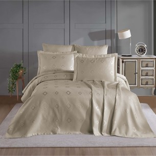 Покрывало гобеленовое DO&CO PETEK жаккард полиэстер бежевый 240х260