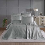 Покрывало гобеленовое DO&CO PETEK жаккард полиэстер серый 240х260, фото, фотография