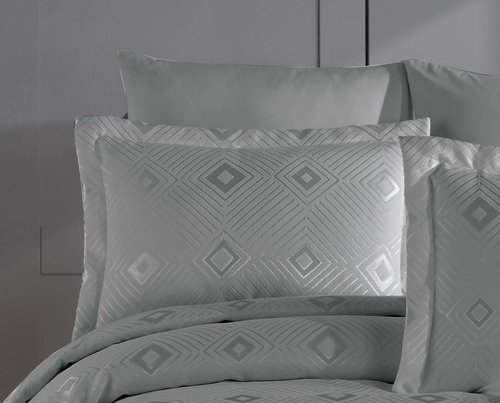 Покрывало гобеленовое DO&CO PETEK жаккард полиэстер серый 240х260, фото, фотография