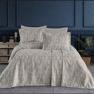 Покрывало гобеленовое DO&CO LULU жаккард полиэстер бежевый 240х260