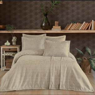 Покрывало гобеленовое DO&CO AYDA жаккард полиэстер бежевый 240х260