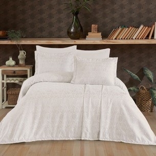 Покрывало гобеленовое DO&CO AYDA жаккард полиэстер кремовый 240х260