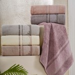 Набор полотенец для ванной 6 шт. Philippus SABRINA бамбуковая махра 70х140, фото, фотография