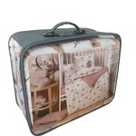 Детское постельное белье в кроватку с одеялом и подушкой Maison Dor BEBICO LITTLE KOALA хлопковый сатин коричневый, фото, фотография