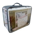 Детское постельное белье в кроватку с одеялом и подушкой Maison Dor BEBICO RACING хлопковый сатин оранжевый, фото, фотография