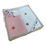 Подарочный набор полотенец-салфеток 40х60(2) Maison Dor STRAWBERRY хлопковая махра клубника, фото, фотография