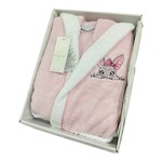 Халат детский Maison Dor STAR хлопковая махра розовый 4 года, фото, фотография