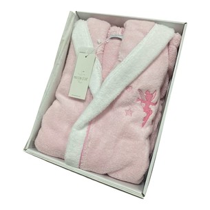 Халат детский Maison Dor STAR хлопковая махра розовый 8 лет