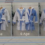 Халат детский Maison Dor STAR хлопковая махра голубой 2 года, фото, фотография