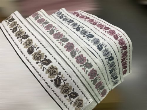 Полотенце для ванной Maison Dor ROSANNA хлопковая махра белый+фиолетовый 50х100, фото, фотография