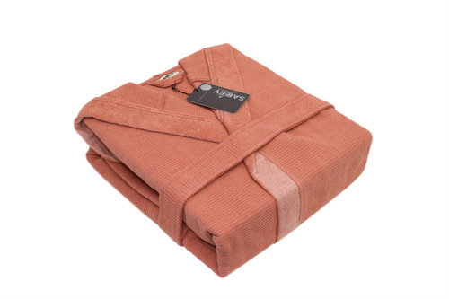 Халат Sarev STREET хлопковая махра somon XL, фото, фотография