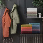 Халат Sarev NEW SOHO хлопковая махра бордовый XL, фото, фотография