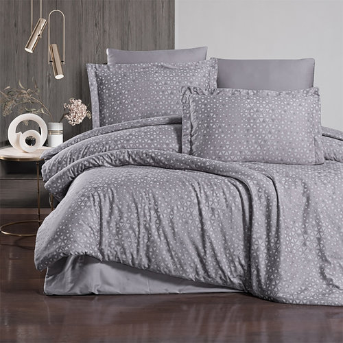 Постельное белье First Choice MEGAN хлопковый сатин quicksilver евро, фото, фотография