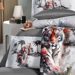 Постельное белье First Choice TIGER хлопковый сатин евро, фото, фотография