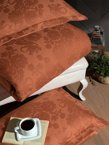 Постельное белье First Choice HERRA хлопковый сатин-жаккард tile евро, фото, фотография