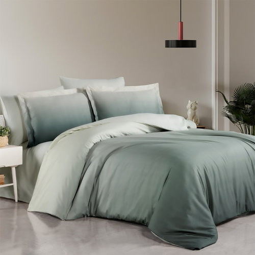 Постельное белье First Choice CAYLEE хлопковый сатин green евро, фото, фотография