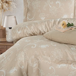 Постельное белье First Choice CARMINA хлопковый сатин cappuccino евро, фото, фотография