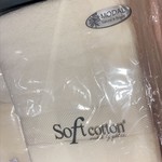 Полотенце для ванной Soft Cotton DELUXE махра хлопок/модал экрю 75х150, фото, фотография