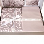 Постельное белье Karven SWETA хлопковый сатин beige 1,5 спальный, фото, фотография