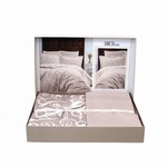 Постельное белье Karven SWETA хлопковый сатин beige 1,5 спальный, фото, фотография