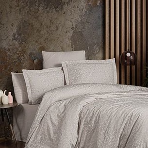 Постельное белье Karven MEGAN хлопковый сатин beige 1,5 спальный