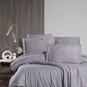 Постельное белье Karven MEGAN хлопковый сатин quicksilver 1,5 спальный