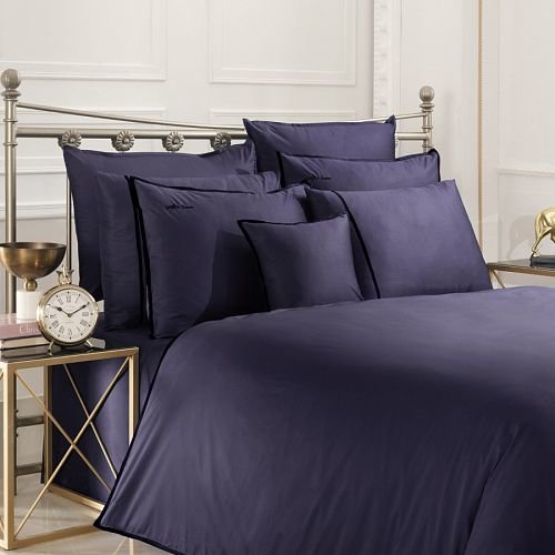 Постельное белье Sarev SARTORIA хлопковый сатин k.lacivert евро, фото, фотография