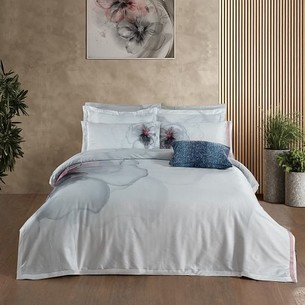 Постельное белье Sarev EFIRA хлопковый сатин делюкс beyaz 1,5 спальный