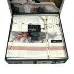 Постельное белье Sarev EFIRA хлопковый сатин делюкс beyaz 1,5 спальный, фото, фотография