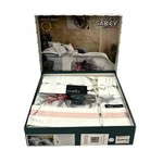 Постельное белье Sarev EFIRA хлопковый сатин делюкс beyaz 1,5 спальный, фото, фотография